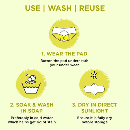 Reusable Organic Bamboo Menstrual Pads