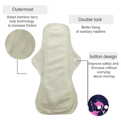 Reusable Organic Bamboo Menstrual Pads